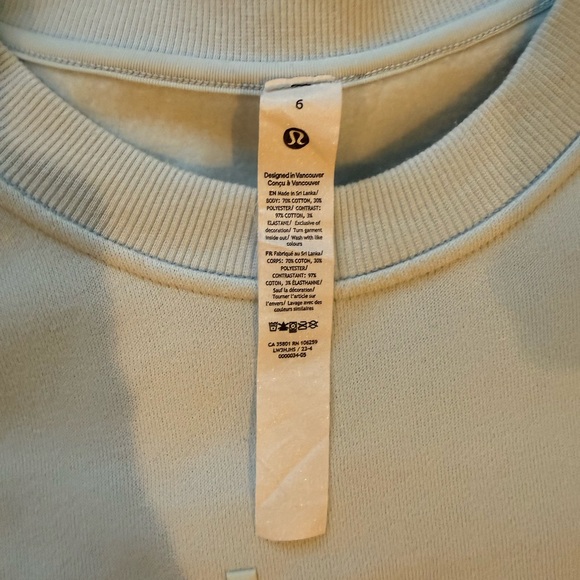 Perfectly Oversized Crew Graphic sweatshirt in sheer blue - Picture 7 of 8